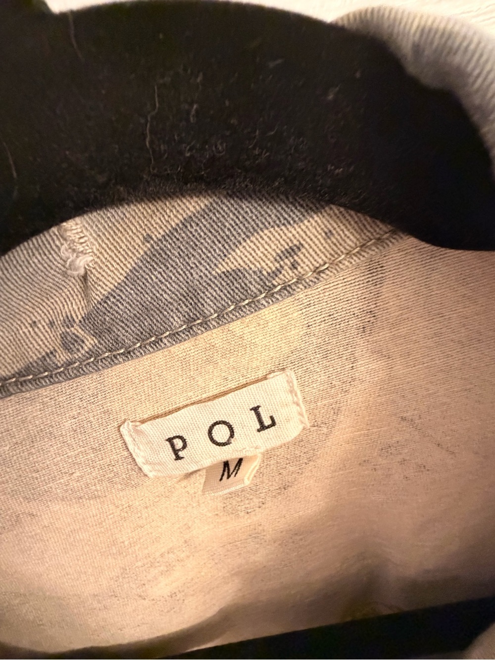 POL Distressed Camo Utility Jacket - Olive - Picture 4 of 4